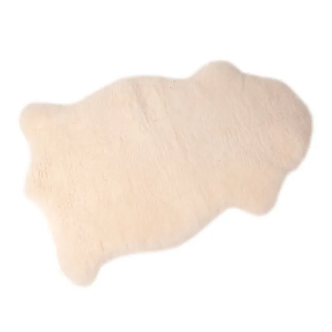 Piel de cordero bebé lana - Blanco