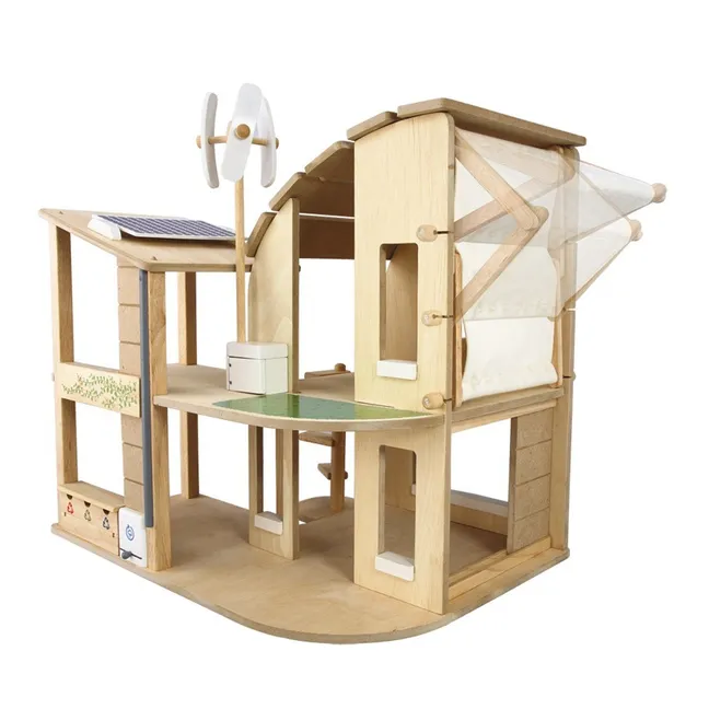 Eco-friendly furnished dollhouse