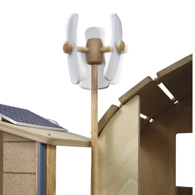 Eco-friendly furnished dollhouse