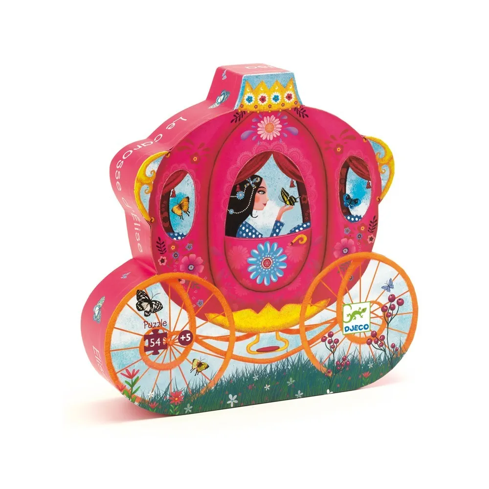 Djeco Multicoloured Elise's Carriage Puzzle
