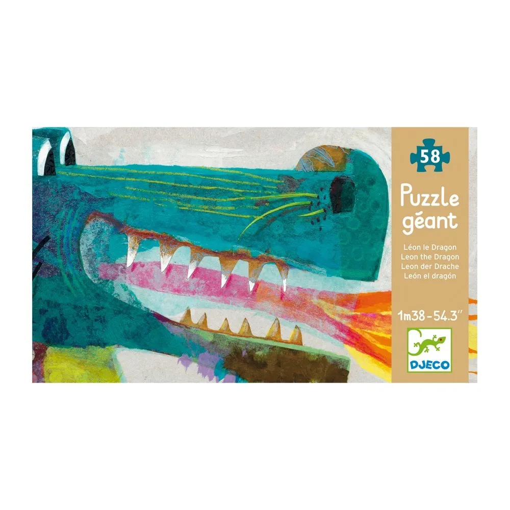 Puzzle géant Léon le dragon- Image produit n°0