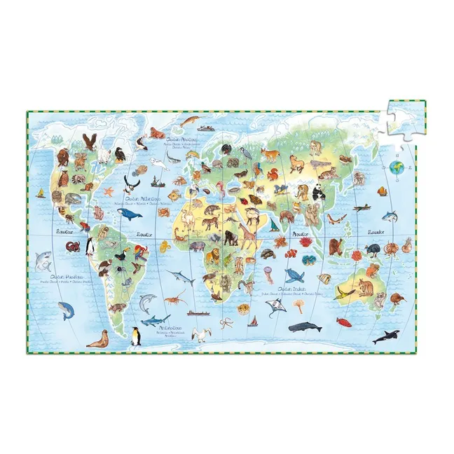 Puzzle Wolrd's animals and booklet