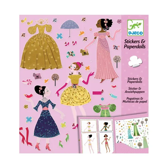 Robe des 4 saisons  Stickers et paper dolls