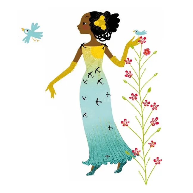 Robe des 4 saisons  Stickers et paper dolls