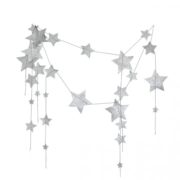 Guirlande étoiles | Silver S034- Image produit n°0