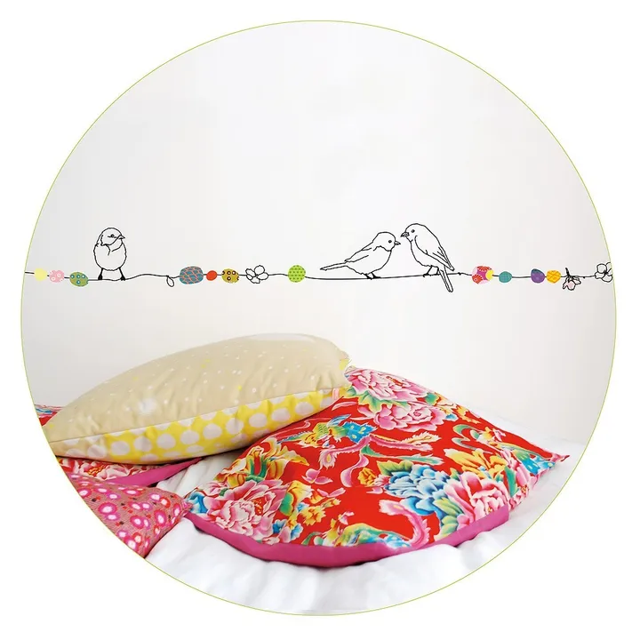 Sticker frise perles et oiseaux- Image produit n°2