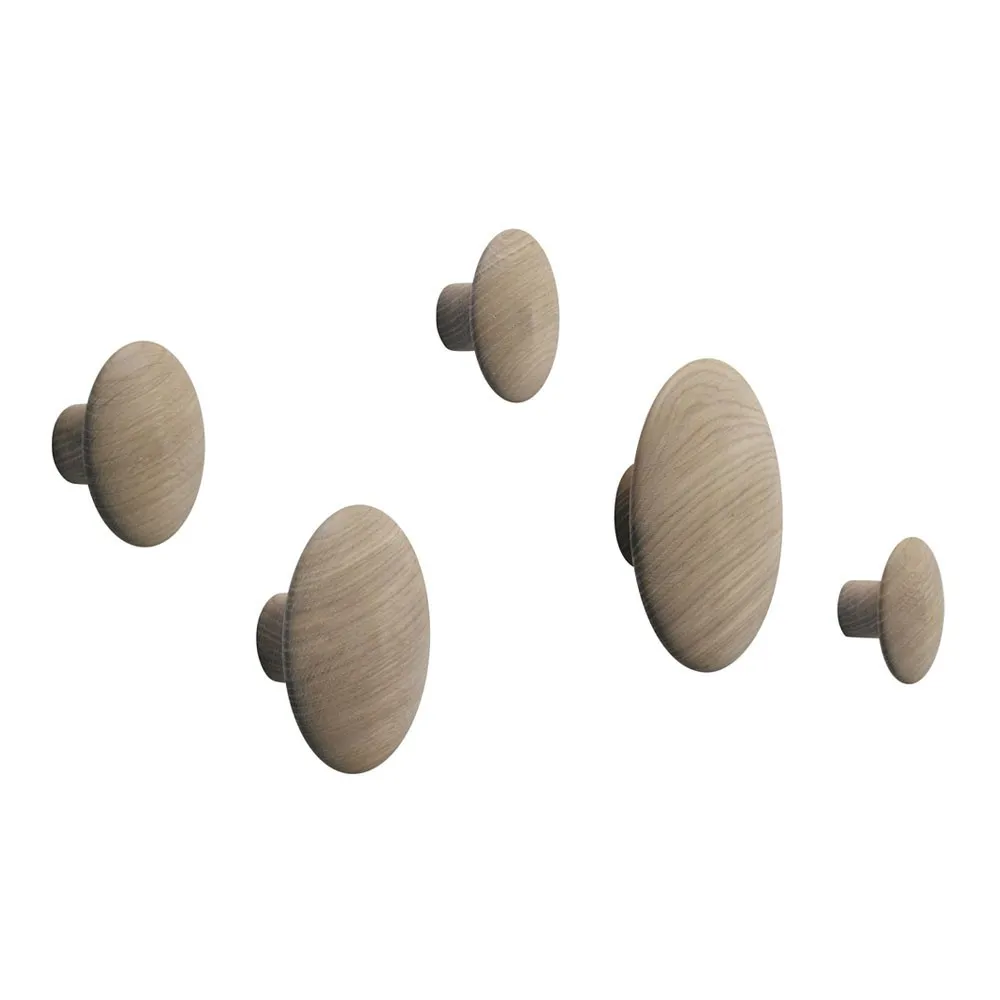 Muuto Natural Set Of 5 Peg The Dots