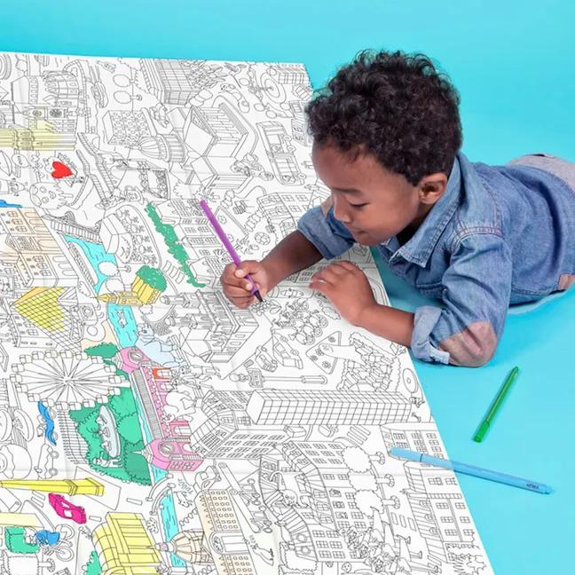 Póster gigante para colorear París