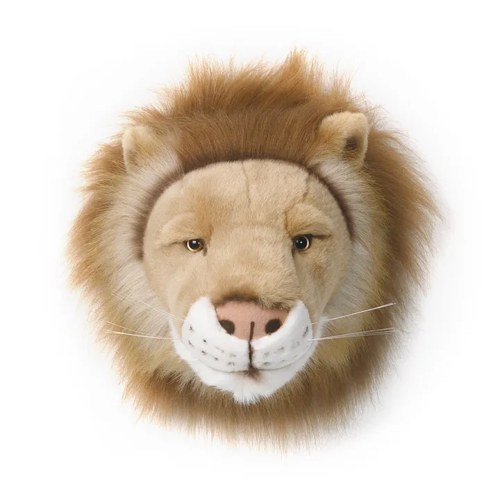 Lion Head Wall Mount | Light brown- Product image n°0