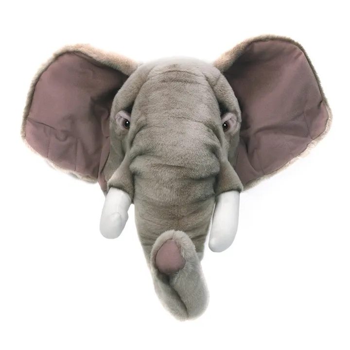 Elephant Head Wall Mount | Grey- Product image n°0