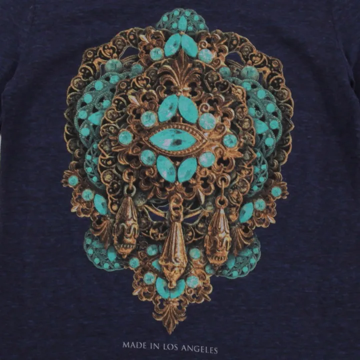 T-shirt Jewels | Bleu nuit- Image produit n°1