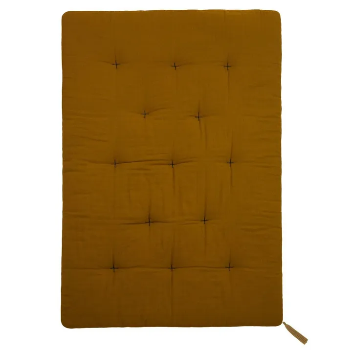 Futon quilt - Mustard yellow | Gold S024- Product image n°0