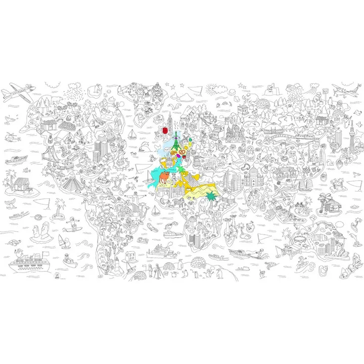 Atlas Giant Colouring Poster- Product image n°5