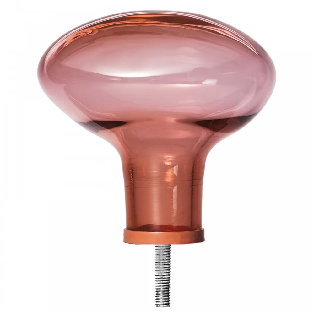 Bubble small glass hook - Coral | Coral- Product image n°4