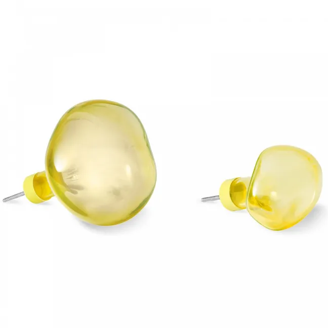 Bubble small glass hook - Yellow | Yellow