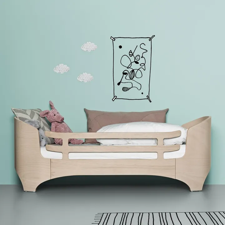 Junior bed safety barrier | Beige limed- Product image n°1