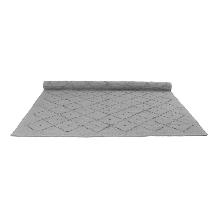 Diamond Wool Rug | Light grey- Product image n°2