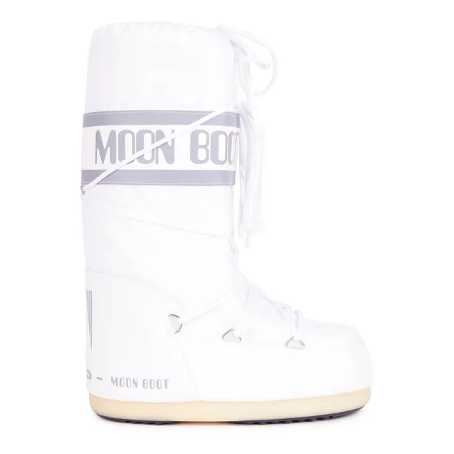 Nylon Moon Boot | White