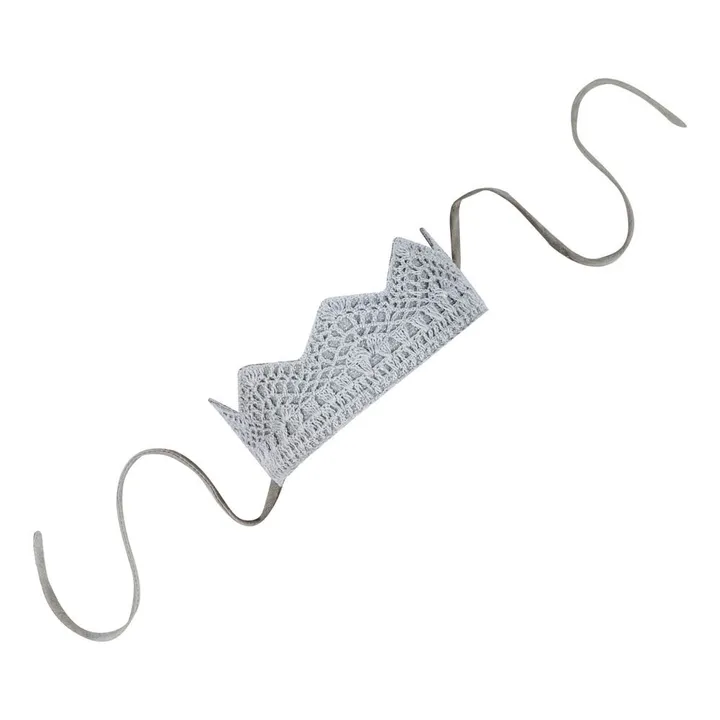 Salomé crochet Crown | Silver Grey S019- Product image n°0