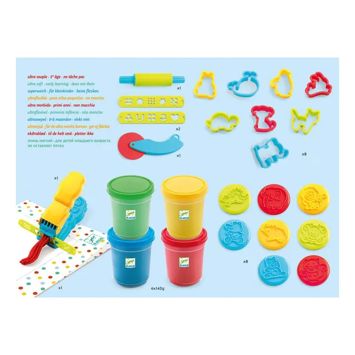 Pâte à modeler 4 pots et 21 outils- Image produit n°4