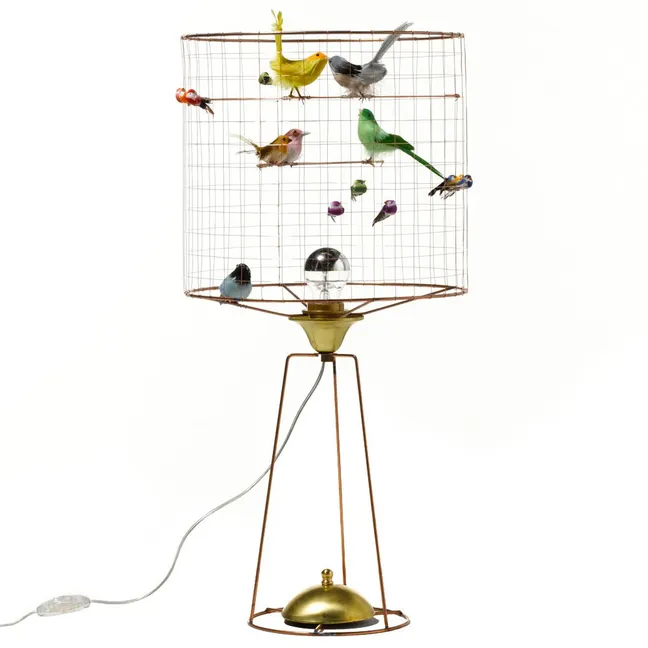 Tall Birdcage Table Lamp