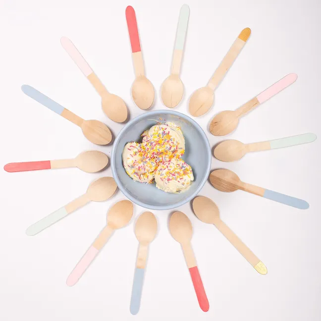 Cubiertos de madera - Set de 24