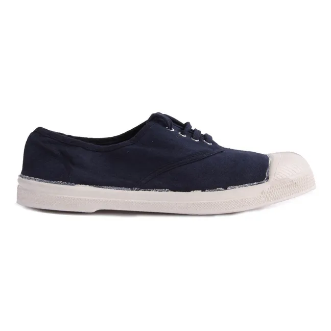 Laced Tennis Shoes  | Navy blue