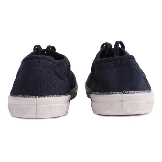 Laced Tennis Shoes  | Navy blue