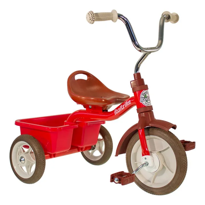 Tricycle avec bac de transport | Rouge- Image produit n°0