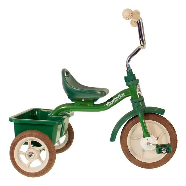 Triciclo con cestas de transporte | Verde