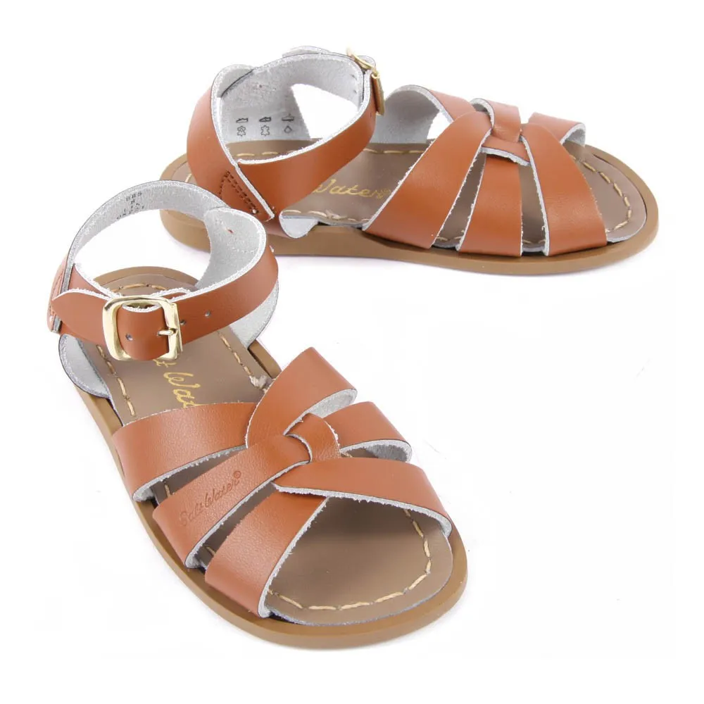 Sandalias Waterproof Cruzadas Cuero Original | Camel- Imagen del producto n°1