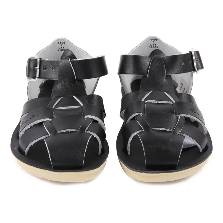 Shark Leather Waterproof Sandals | Black- Product image n°3