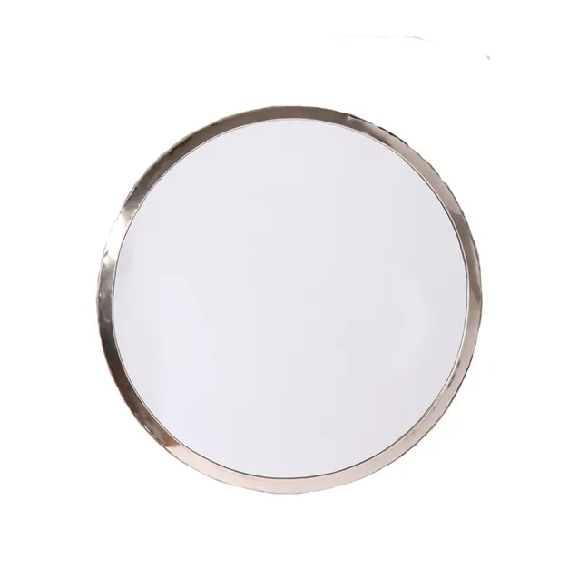 Round Nickel Silver Mirror