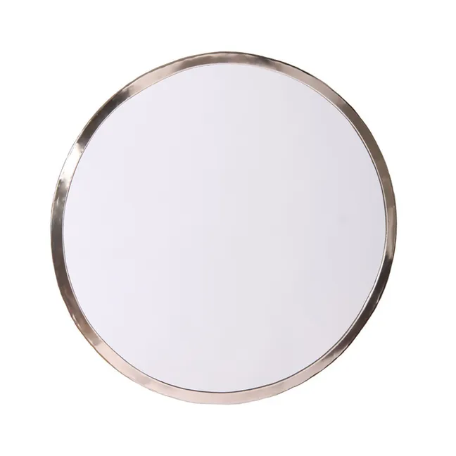 Round Nickel Silver Mirror