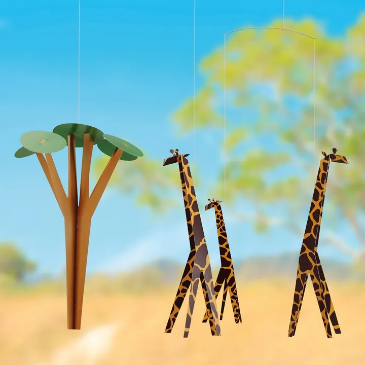 Mobile girafes dans la savane- Image produit n°2
