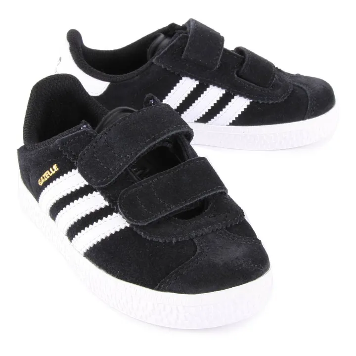 Adidas - Suede Velcro Gazelle Sneakers - Black | Smallable