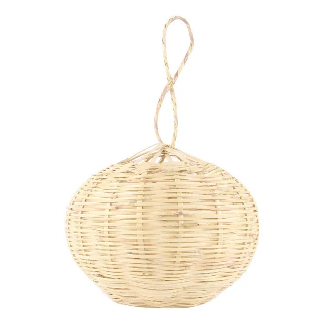 Wicker Ball Pendant Lamp - 20 cm 