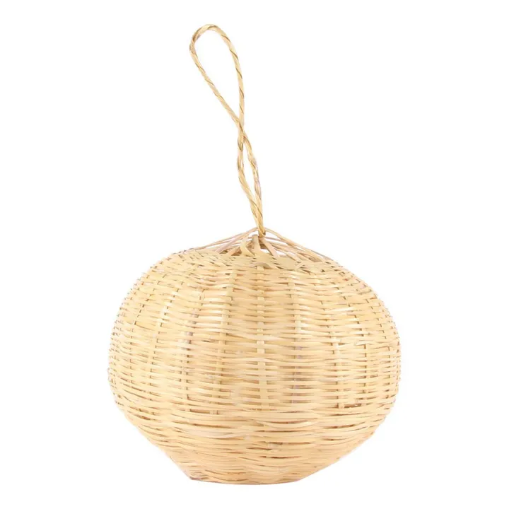 Wicker Ball Pendant Lamp - 25 cm - Product image n°0