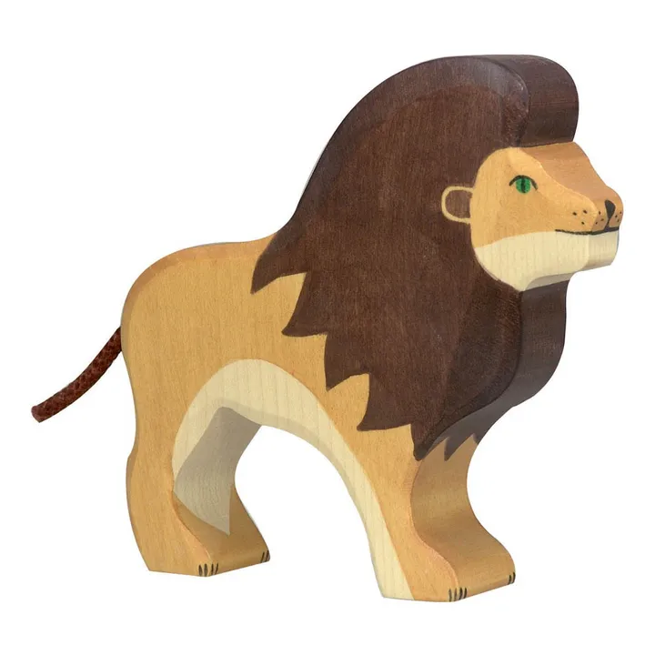 Figurín de madera león- Imagen del producto n°0