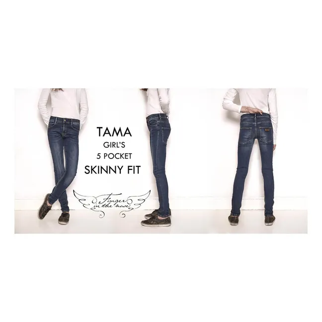 Skinny Jeans Tama | Schwarz