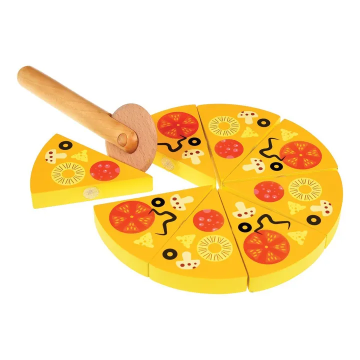 Juego pizza en madera- Imagen del producto n°0