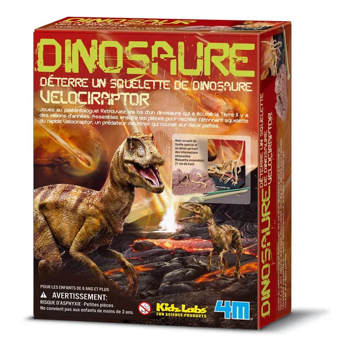 Kit destierra tu dinosaurio Velociraptor- Imagen del producto n°0