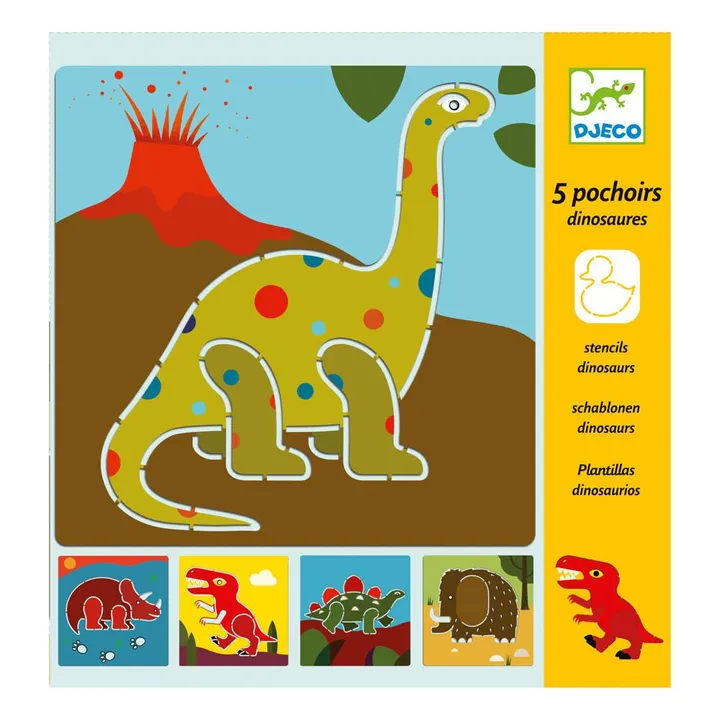 5 pochoirs dinosaures- Image produit n°0