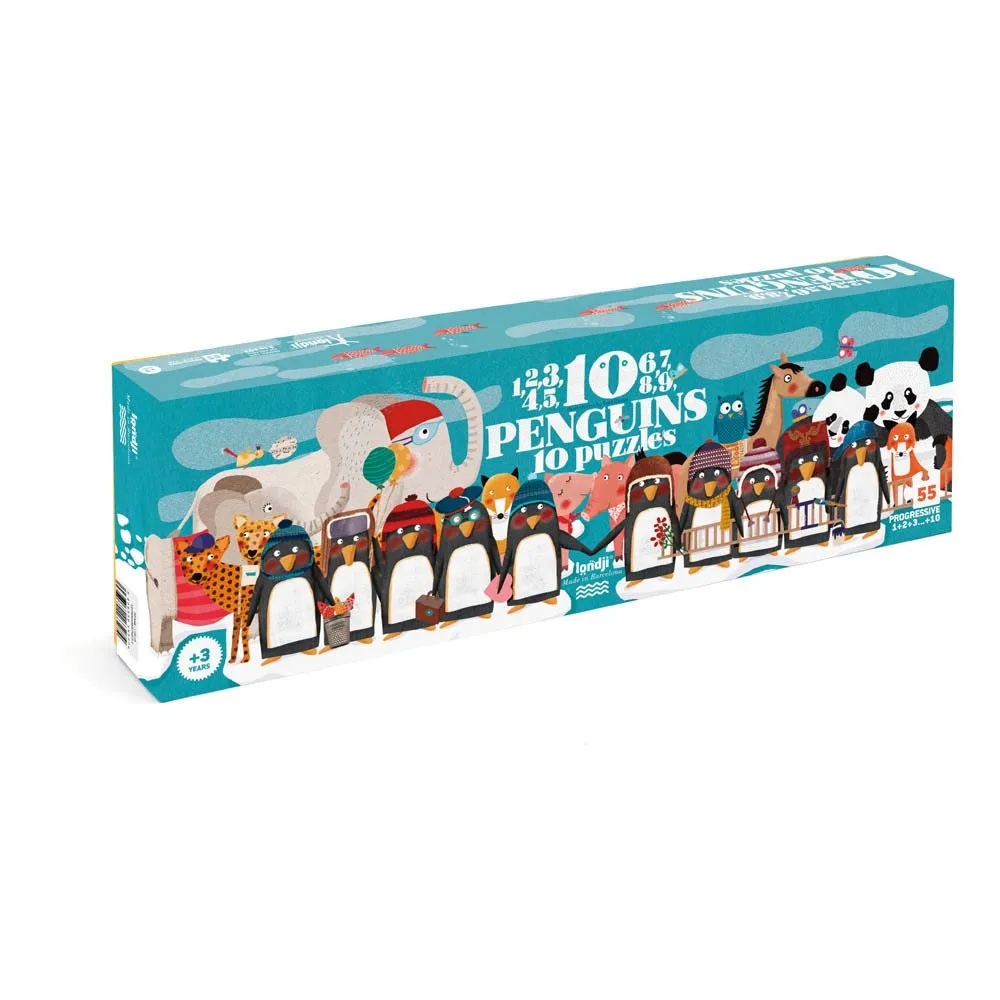Londji Multicoloured 10 Penguins Puzzle