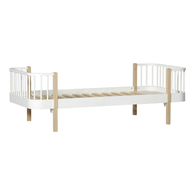 Oak Bed Wood 90x200cm