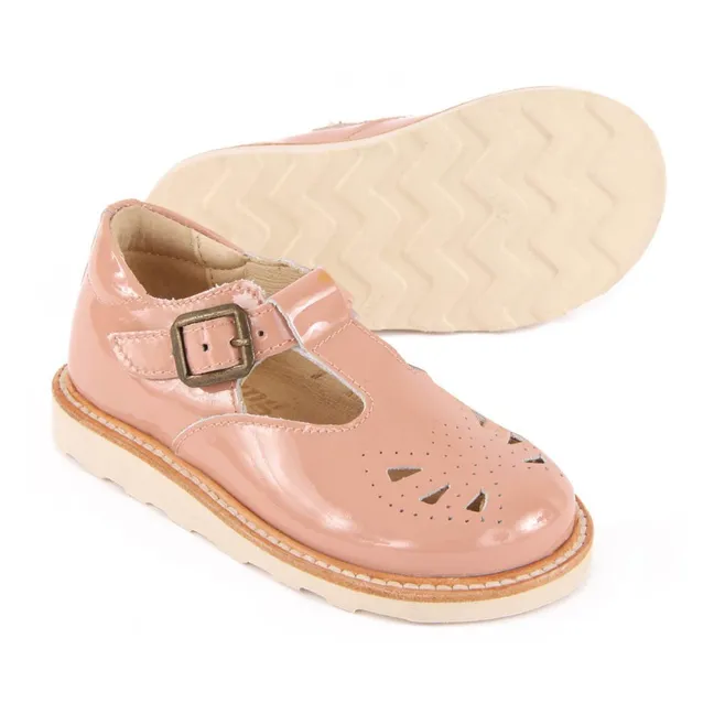Rosie Patent Leather Mary Janes | Pale Pink