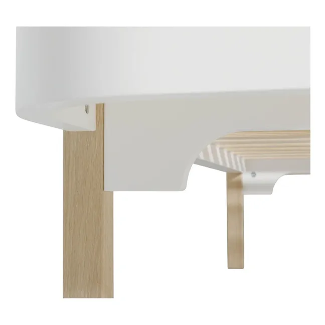 Bett aus Eiche Wood 90x200 cm