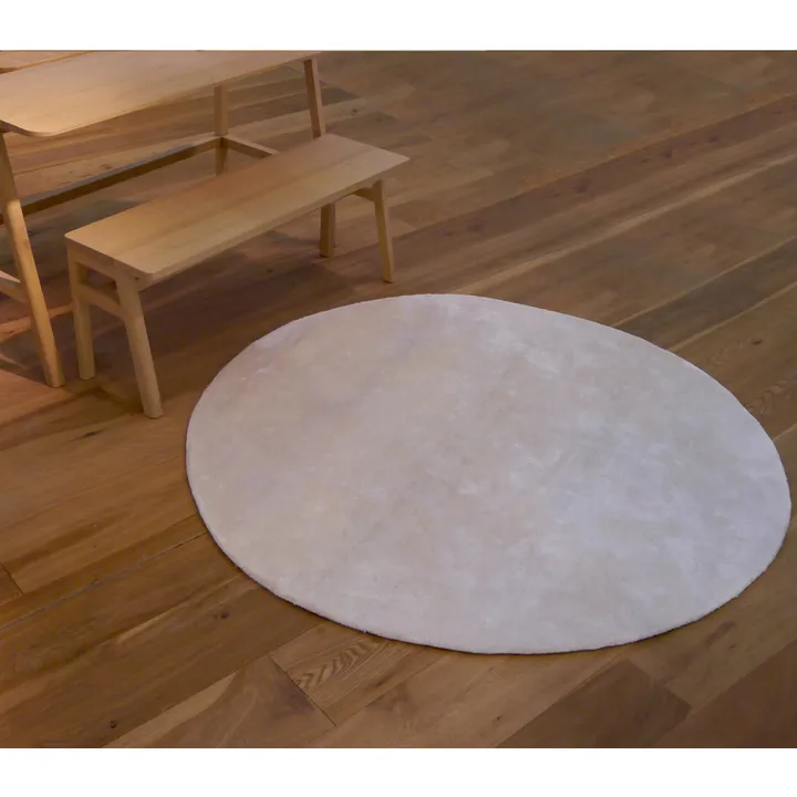 Runder Teppich  | Weiß- Produktbild Nr. 1