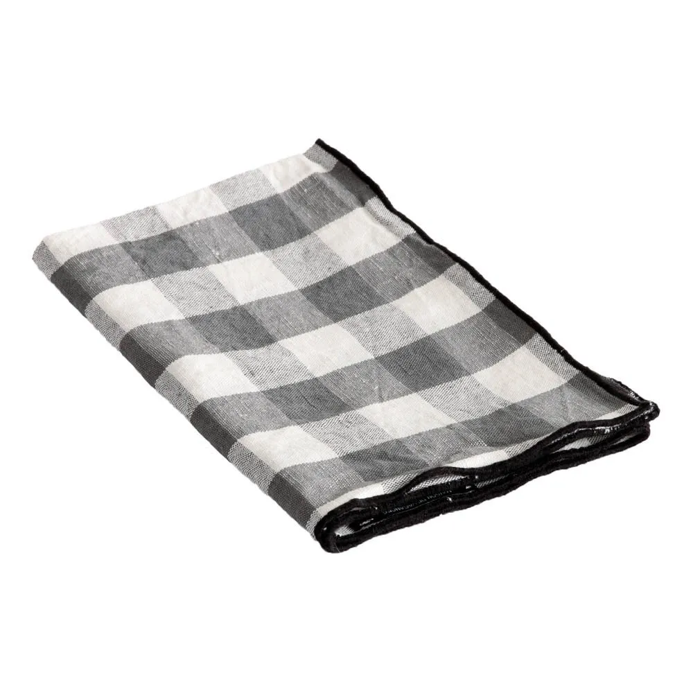 Maison de Vacances - Slate Vichy Bourdon Napkins - Vichy Ardoise | Smallable