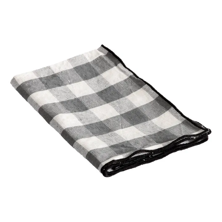 Asciugamano Bordo Tela  | Vichy Ardoise- Immagine del prodotto n°0